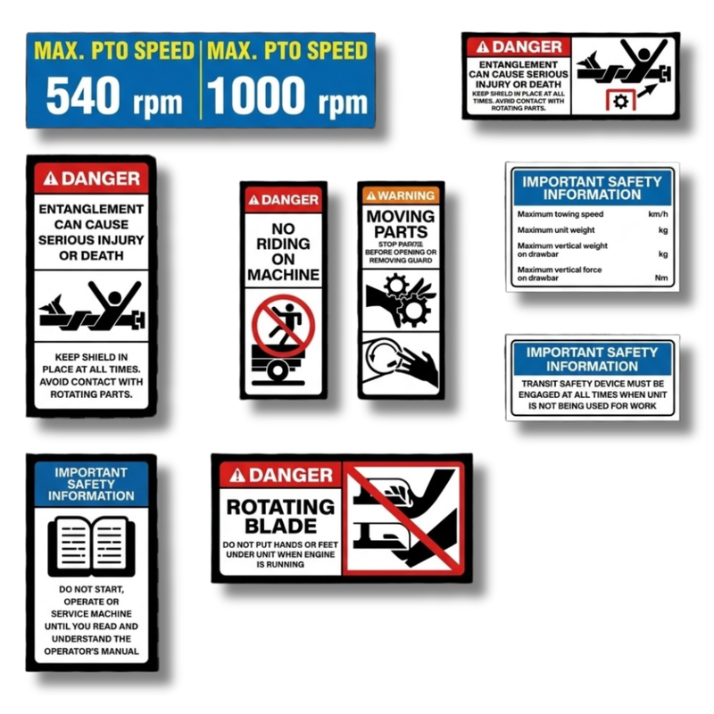 Slasher Safety Sticker Pack