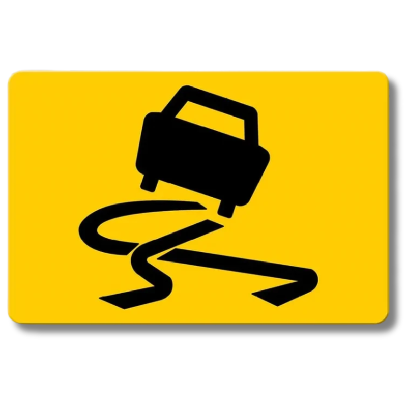 Slippery When Wet Swing Stand Sign