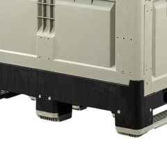 Solid Collapsible Bin with Fold Down Door-Hammerox Industrial