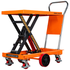 Spring Scissor Lift Trolley with Centre Wheel Kit-Hammerox Industrial
