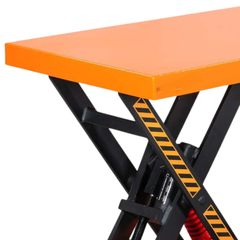 Spring Scissor Lift Trolley with Centre Wheel Kit-Hammerox Industrial