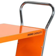 Spring Scissor Lift Trolley with Centre Wheel Kit-Hammerox Industrial