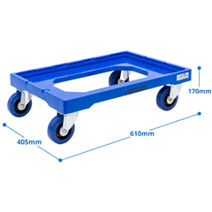 Stack & Nest Crate Dolly with 4 Swivel Castors-Hammerox Industrial