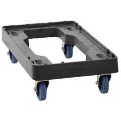 Stack & Nest Crate Dolly with Zinc Plated Castors 615 x 405 x 190mm - Black-Hammerox Industrial