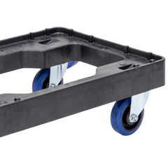 Stack & Nest Crate Dolly with Zinc Plated Castors 615 x 405 x 190mm - Black-Hammerox Industrial