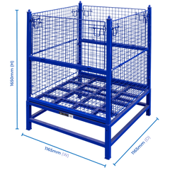 Stackable Mesh Stillage Picking Cage-Hammerox Industrial