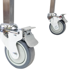 Stainless Steel Instrument Trolley with 6 Half Drawers & 1 Full Drawer-Hammerox Industrial