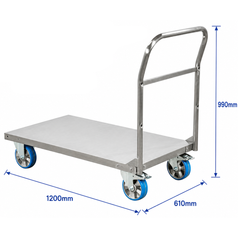 Stainless Steel Platform Trolley-Hammerox Industrial