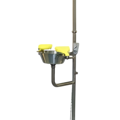 Stainless Steel Emergency Safety Shower with AEROSTREAM Eye & Face Wash Hand & Foot Operated AS4775 - Pratt