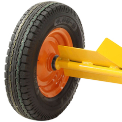 Steel & Plastic Drum Trolley with Pneumatic Wheels-Hammerox Industrial