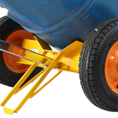 Steel & Plastic Drum Trolley with Pneumatic Wheels-Hammerox Industrial