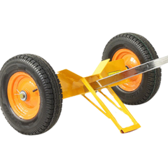 Steel & Plastic Drum Trolley with Pneumatic Wheels-Hammerox Industrial