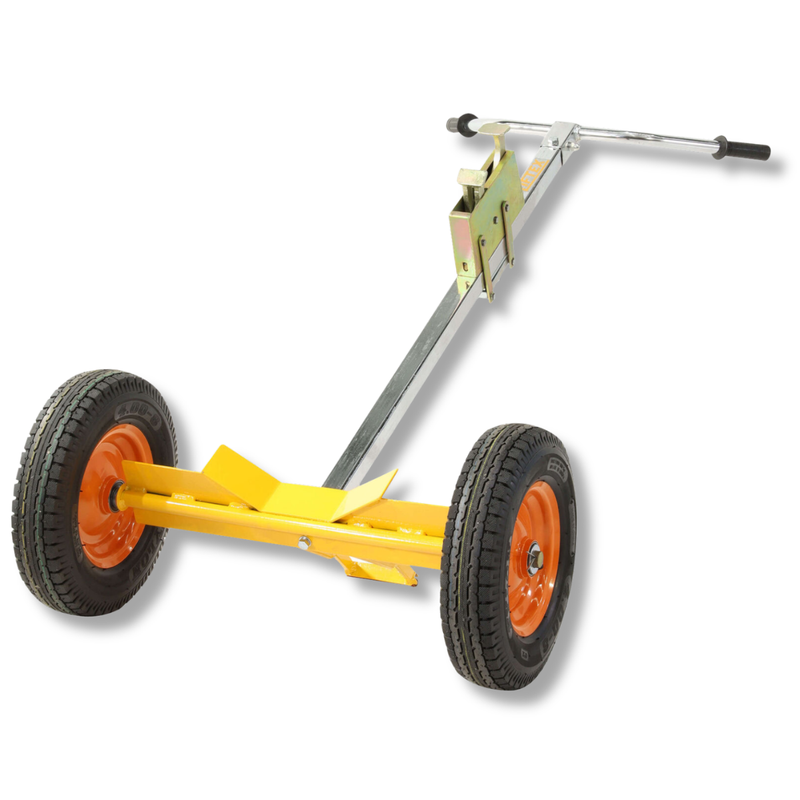Steel & Plastic Drum Trolley with Pneumatic Wheels-Hammerox Industrial