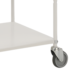 Tall Multi Shelf Trolley - White-Hammerox Industrial