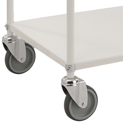 Tall Multi Shelf Trolley - White-Hammerox Industrial