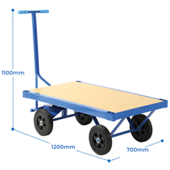 Timber Deck Wagon Platform Trolley-Hammerox Industrial