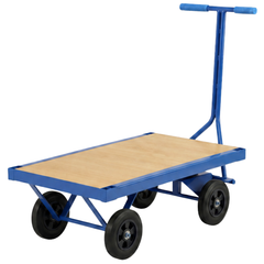 Timber Deck Wagon Platform Trolley-Hammerox Industrial