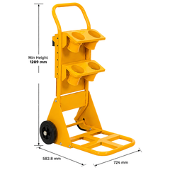 Traffic Cone Trolley with Cone Top Holder-Hammerox Industrial