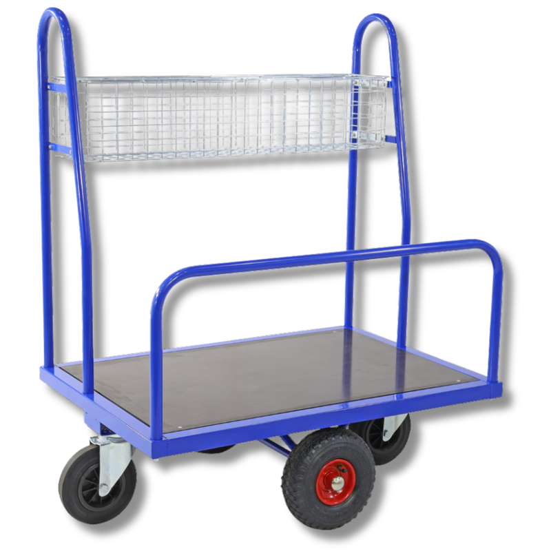 Transport Trolley with Storage Basket-Hammerox Industrial