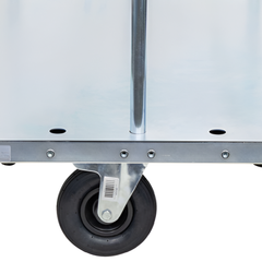 Transport Trolley with Storage Tray Flat-Free Castors-Hammerox Industrial