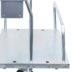 Transport Trolley with Storage Tray Flat-Free Castors-Hammerox Industrial