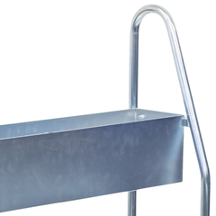 Transport Trolley with Storage Tray Polyurethane Castors-Hammerox Industrial