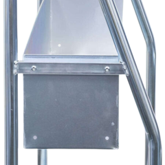 Transport Trolley with Storage Tray Polyurethane Castors-Hammerox Industrial