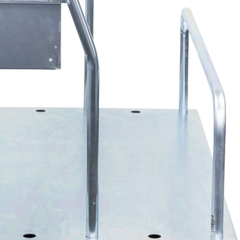 Transport Trolley with Storage Tray Polyurethane Castors-Hammerox Industrial