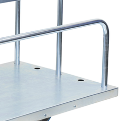 Transport Trolley with Storage Tray Polyurethane Castors-Hammerox Industrial