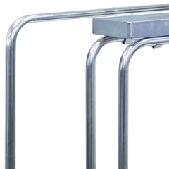 Transport Trolley with Tool Bin Flat-Free Castors-Hammerox Industrial