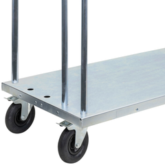 Transport Trolley with Tool Bin Flat-Free Castors-Hammerox Industrial