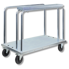 Transport Trolley with Tool Bin Flat-Free Castors-Hammerox Industrial