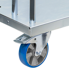 Transport Trolley with Tool Bin Polyurethane Castors-Hammerox Industrial