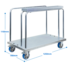 Transport Trolley with Tool Bin Polyurethane Castors-Hammerox Industrial