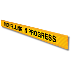 Tree Felling in Progress Reflective Plastic Barrier Board