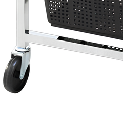 Triple Shelf Basket Trolley-Hammerox Industrial