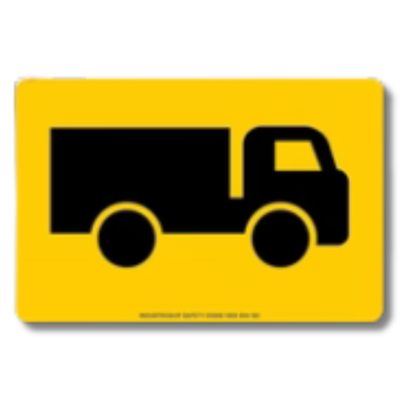 Trucks Swing Stand Sign