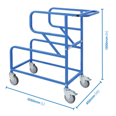 Twin Offset Tub Order Picking Trolley-Hammerox Industrial