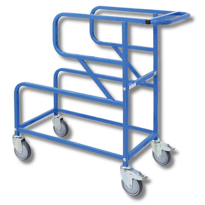 Twin Offset Tub Order Picking Trolley-Hammerox Industrial