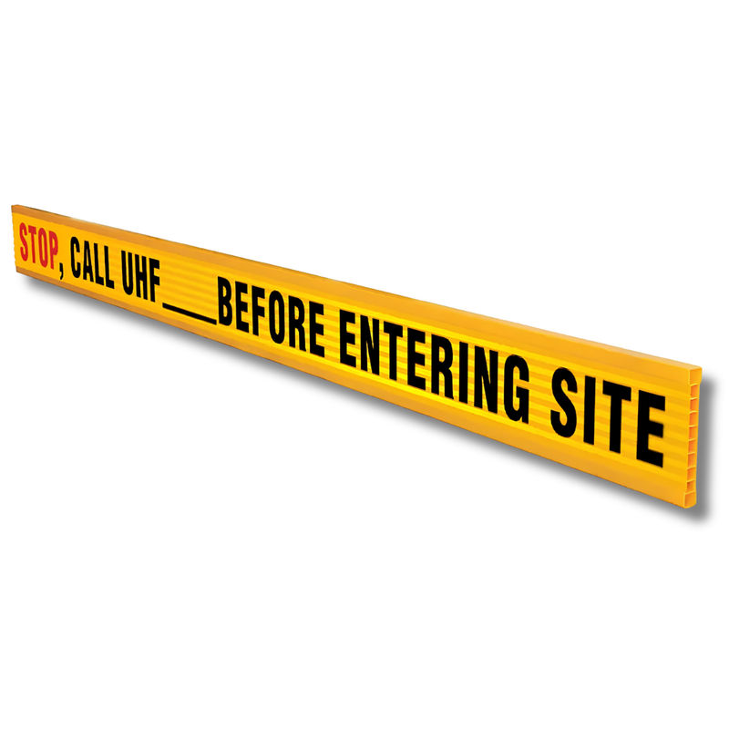 UHF Call Up Reflective Plastic Barrier Board