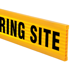 UHF Call Up Reflective Plastic Barrier Board