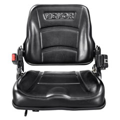 Universal Fold Down Forklift Seat Adjustable Back & Seatbelt