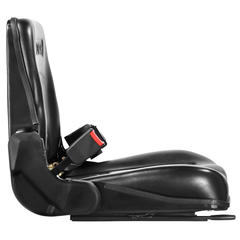 Universal Fold Down Forklift Seat Adjustable Back & Seatbelt