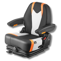 Universal Fold Down Forklift Seat with Suspension Adjustable Back
