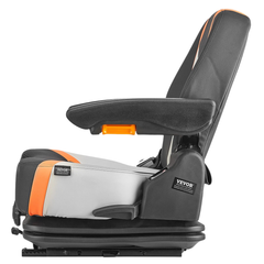 Universal Fold Down Forklift Seat with Suspension Adjustable Back