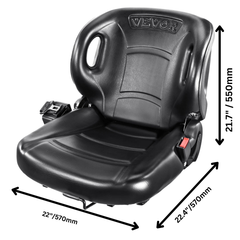 Universal Forklift Seat Wrap Around with Seatbelt