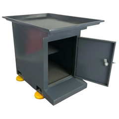Universal Milling Machine Stand with Lockable Cabinet & Swarf Tray