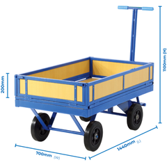 Wagon Platform Truck with Sides-Hammerox Industrial