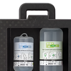 Wall Mounted Dust Proof Dual Eye Eyewash Station with Saline & pH Neutral Solution