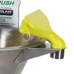 Wall Mounted Triple Nozzle Eye & Face Wash with Bowl No Foot Treadle - Pratt